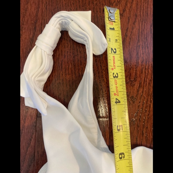Zimmerman Peggy Bow one shoulder swimsuit sz 4 ivory white - Picture 13 of 15